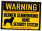 Berner Sennenhund Sennen Dog Schild Warning Security System Türschild Hundeschild Warnschild