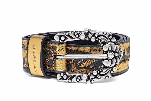 Replay Damen Gürtel Laminiertes Leder, Gold (Gold 168), 80 cm