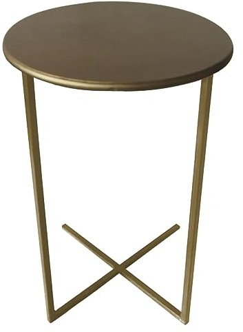 LesliLiving Beistelltisch Xavi Gold ø35x60cm