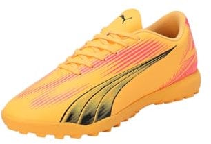 Puma Unisex Adults Ultra Play Tt Soccer Shoes, Sun Stream-Puma Black-Sunset Glow, 9 UK