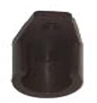 MOBILA - 16PZ REGGITUBO 10MM CON PERNO 8MM IN PLASTICA MARRONE