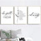 MHLCMG Leinwand Malerei Christliche Bibel Schrift Zitat Bilder Wandkunst Schwarz Weiß Poster Kunstdruck Bild Wand Wohnzimmer Schlafzimmer Dekor Kein Rahmen (3X20X30CM)