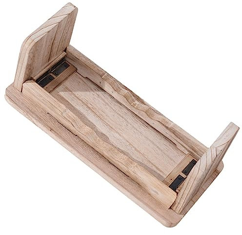 COOLHIYA Tragbarer Stuhlhocker Buddha Kniehocker Fußhocker Am Bett Kniende sbank s-kniehocker Japanischer Shocker Gebet Hölzern Buddha-hocker Einstellbar Yoga-sbank Meditationsstuhl