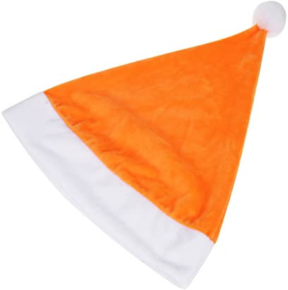 Abaodam Weihnachtsmann-hut-spielzeug 7 Zwerg-performance-requisiten Orangefarbener Weihnachtshut Für Partykostüme