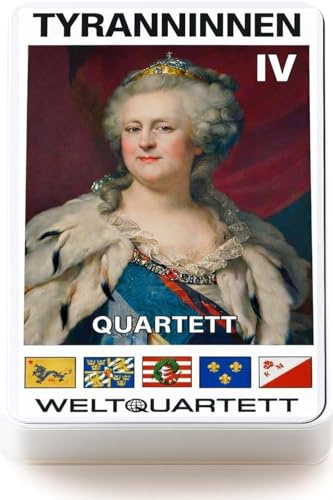 WESTCRAFT Spielquartett Karten Quartett Spiel Tyrannen I-IV Ungeziefer Marien-Erscheinung Junkfood Seuchen | (Tyranninnen)