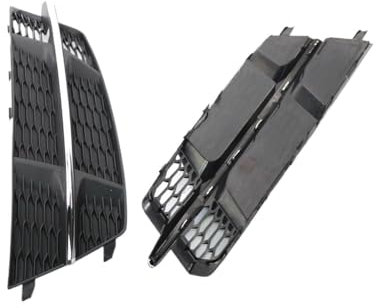 Nebelscheinwerfer-Abdeckung Auto Front Stoßstange Nebel Licht Kühlergrill Grill L + R 4G0807681AN 4G0807682 EINE Honeycomb Mesh Für AUDI A6 C7 Für S Linie 2015-2018 Front Kühlergrille