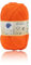 H HANSEL HOME Ovillo de Algodón Premium 100% Natural - Perfecto para Tejer y Ganchillo, Ideal para Crochet y Amigurumi, Naranja, 100gr, 220m