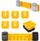 5-Packs Battery Storage Compatible with Dewalt Battery Holder Dock Fit for 20V 60V Max Battery Accessories,5 Packs Battery Packout Tool Organizer Rack for Work Van,Wall, Shelf, Toolbox