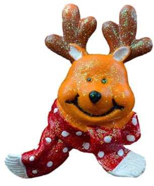 TOPPERFUN Auto-luftauslass-parfüm-clip Für Klimaanlage Weihnachtsdekoration Lufterfrischer Für Fahrzeuge Und Innenräume Rentier-design Weihnachtstier