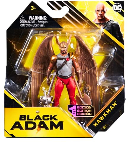 DC Comics Black Adam Movie Collectible 10cm Articulated Action Figure with Accessories - Hawkman