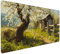 Mauspad XXL 900 x 400 x 3mm, Groß Gaming Mauspad Design Vernähte Kanten, Wetterfest Anti Rutsch Mousepad PC Laptop verbessert Präzision und Geschwindigkeit für Home Office Holzhaus Baum 3 - G