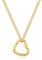 GAVU Gold Ring Holder Necklace for Women, Heart Necklace Stainless Steel Wedding Ring Holder Necklace, Ring Keeper Necklace for Women 45cm