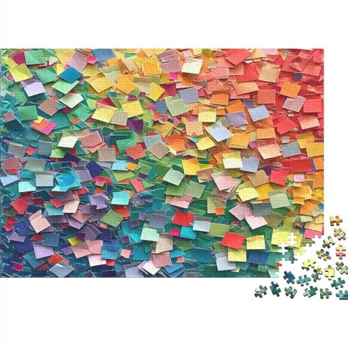 ColoRot Building Blocks 1000 Stück Puzzles Für Erwachsene Teenager Stress Abbauen Familien-Puzzlespiel 1000-teiliges Puzzle Kinder Lernspiel Spielzeug Geschenk Puzzel 1000pcs (75x50cm)