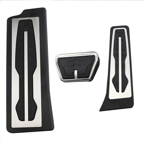 OMNHGD Langlebiges Ersatzzubehör Auto-Pedalabdeckung Für Fußstütze Und Bremse, Gaspedal Für B&MW 3er G20 G21 20-23 LHD-Pedalauflagemattenabdeckung(Style 1)