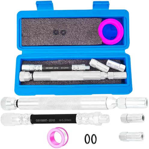 7862 Schmiermittel-Reinigungswerkzeug-Set, Fettzerk-Reiniger, Zerk Fitting Reinigungswerkzeug, Fettarmatur-Verjünger, reinigt und spült gehärtetes Fett von Armaturen, Wellen, Buchsen, Verbindungen