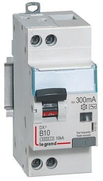 Disjoncteur différentiel DX³ 6000 U+N - 230V~ - 10A - 300mA - courbe B