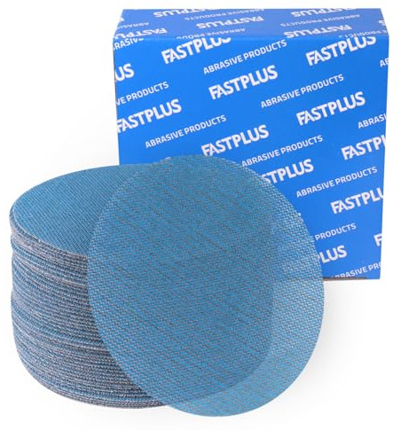 40x Blau Schleifgitter 150mm Klett P100 Staubfrei Für Exzenterschleifer | Kletthaftende Netzschleifscheiben für den Zwischenschliff. Vollflächige Absaugung verhindert Zusetzen auf Spachtel und Lack.