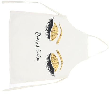 LIFKOME Fashionable Nail Salon Apron for Women Manicurist Work Apron with Side Pocket for Hairdressers Beauty Accessory