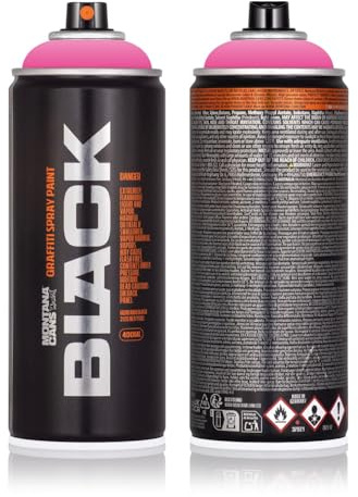Sprühdose Montana BLACK-POWER 400 ml - Graffiti Paint - hochdeckende Mattfarben - zuverlässig - high-pressure - (P4000 Power Pink)