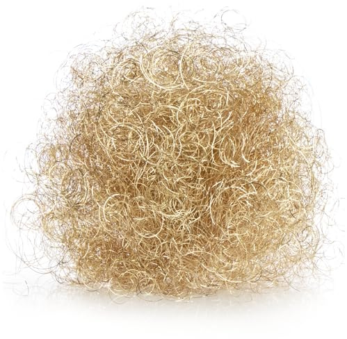 com-four® 20g Cheveux d'ange Premium, Fins Fils métalliques pour Couronne | composition - sapin de noël - déco de table festive - brins métal bricolage