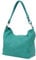 AMBRA Moda Damen Leder Handtasche Schultertasche Umhängetasche Hobo bag GL005 (Türkis)
