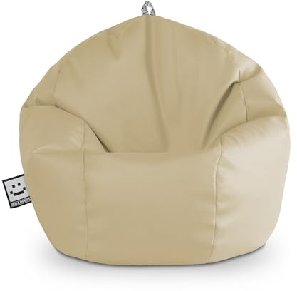 Happers Sitzsack, Kunstleder, innen, Beige