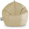 Happers Sitzsack, Kunstleder, innen, Beige