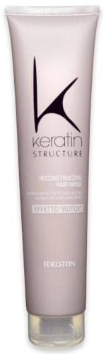 Edelstein Keratin Haarmaske Wiederaufbau Behandlung - Haarkonditioner, 175 ml | Intensive Aufbaupflege mit Keratin und Hyaluron für geschmeidiges, kräftig wirkendes und glänzendes Haar