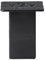 Pied de meuble carré Noir Hauteur 10 cm