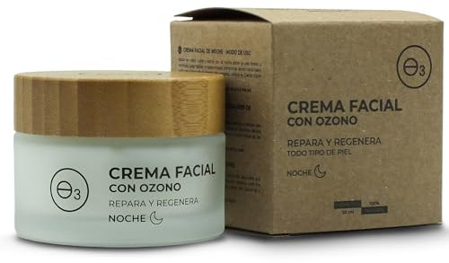 OZONO D'OR - Anti Falten Creme für das Gesicht mit 100% natürlichem Bio Ozon, beseitigt Rosacea | Anti-Falten-Gesichtscreme für Frauen | Hochkonzentrierte Nachtcreme. 50 ml