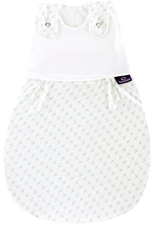Träumeland S0101701 Außenschlafsack LIEBMICH Kreuzchen mint, Größe 44, mehrfarbig