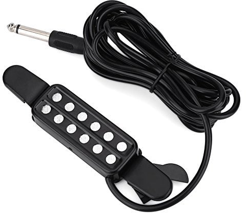 Pickup per Chitarra, 12 Fori di Pick-up Elettrico Trasduttore Cavo Microfono Altoparlante Amplificatore Accessori per Chitarra Acustica