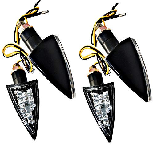 LED Mini Blinker kurz - Arrow Motorrad Quad Custom orange ECE Kennung C (4)