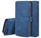 UEEBAI Case for iPhone 6 Plus iPhone 6S Plus, Luxury PU Leather Case Vintage Wallet Flip Cover TPU Inner Shell [Card Slots] [Magnetic Closure] Stand Function Folio Shockproof Full Protection - Blue