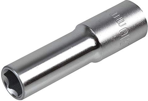 3/8Deep Chrome Socket 10mm, AF Size - Metric 10mm, Drive Size - Imperial 3/8, 3/8 Deep Hex Drive Chrome Sockets, Socket Type Deep, Socket Style 6 Sided