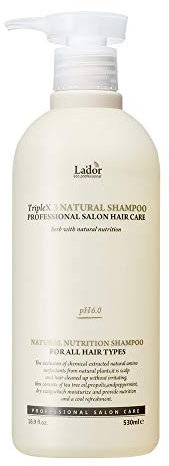 LA'DOR TripleX 3 Triple x3 Natural Shampoo Tiefenreinigendes Treatment 530 ml Empfindliche Kopfhautschuppen Gewonnene Inhaltsstoffe Teebaum Zitrone Lavendel Sulfatfrei