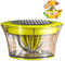 Spremiagrumi manuale multifunzione,4 in 1, Spremiagrumi a Mano per Arance, Limoni, Agrumi, con 2 Alesatori，di 400ml Misurazione