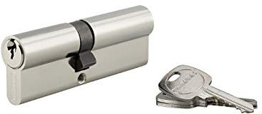 THIRARD - Cylindre de serrure double entrée, 40x50mm, anti-arrachement, nickel, 3 clés