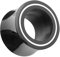 Taffstyle Flesh Tunnel Ohr Piercing Ear Plug Ohrpiercing Organic mit Horn Inlay Double Flared Schwarz Weiß 14mm