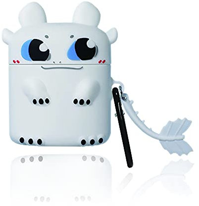 DAZUAN Custodia in Silicone Cartoon 3D per Airpods 1 2, Demone della Notte Carino Aspetto Creativo Divertimento Impermeabile Antiurto per Airpod Custodia di Ricarica Custodia di Protezione con