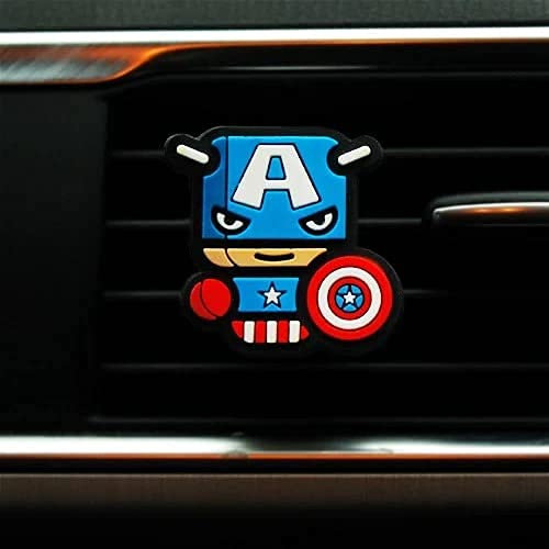Coolest Novelty Car Air Fresheners! Marvel Avengers, Iron Man, Captain America, Hulk, Thor, Deadpool, Star Wars, Batman... Transform Your Boring Car! (Avengers: Captain America (Fresh Lemon))