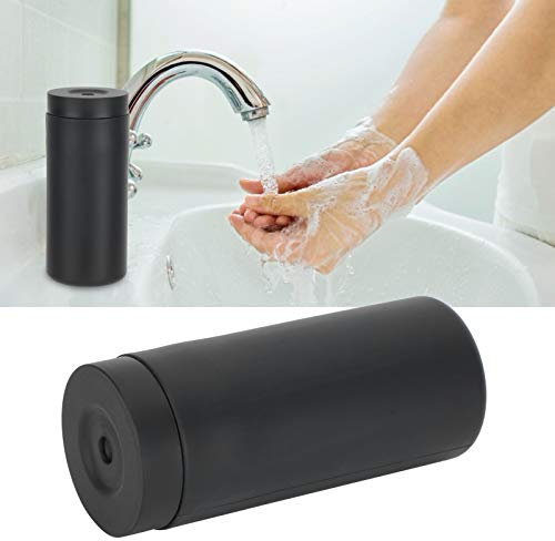 Dispenser di sapone da spremere in silicone, 240 ml Dispenser manuale di sapone per le mani lozione shampoo bottiglia in morbido silicone facile da spremere, per cucina, bagno (nero)