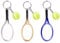 Clyhon 3Pcs Tennis Schläger Keychain Sport Schlüsselring der Neuheit Mini Tennisball Anhänger Geschenke Tennis Schläger mit Ball Sport Schlüsselanhänger
