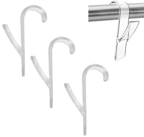 GHEART Ganci per Termoarredo Bagno (3pcs-Trasparente)