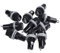 Lot de 10 porte-fusibles en plastique 10 A AC 250 V 5 mm x 20 mm