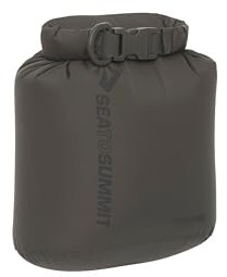 Sea to Summit - Lightweight Dry Bag XXS 1.5L - wasserdichte Aufbewahrung - Rollverschluss - Recycling-Gewebe - Befestigung & D-Ring - Wandern & Paddelsport - 14.1 x 10.7 x 19cm - Beluga Grey - 34g
