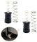 UtySty 2 Sets Drain Trap Seal Spring Pull Rod Switch Rubber Plug Valve Rubber Sealing Stopper Replacement Universal for Twin Tub Washer Dryer 2 in 1 Combo Washing Machine Accessories