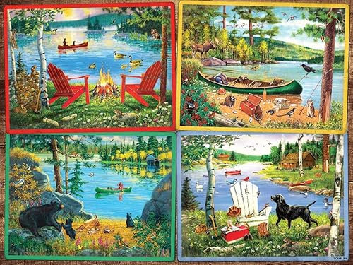 Cobble Hill 275 Teile Easy-Handling Puzzle - Cabin Country - Musterposter inklusive