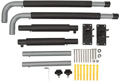 Aramox Auto-Dachbox-Wandhalterung, 42 Cm–58 Cm, Faltbar, Teleskop-Dachbox, Seitenwandhalterung, 50 Kg Belastbar, Kajak-Aufbewahrungshaken, Aufhänger für Kanus, Surfbrett