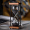 Sanduhr-Timer, Sanduhr, 15 bis 30 Minuten, großer Sanduhr-Timer, schwarze Sanduhr-Dekoration, Schreibtisch-Schlafzimmer-Sanduhr Timer (Farbe: Schwarz, Größe: 15 Minuten) (Farbe: Schwarz, Größe: 15